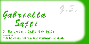 gabriella sajti business card